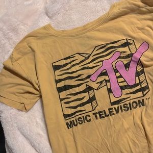 MTV yellow tee shirt